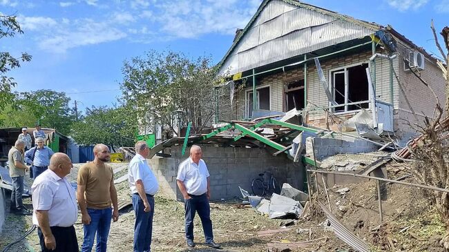 Последствия атаки ВСУ в Новобессергеневском поселении