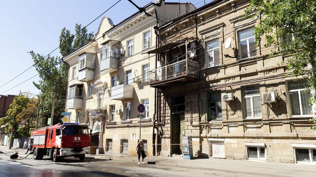 Последствия атаки беспилотников в Ростове-на-Дону