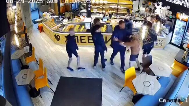 Кадр видео с участием председателя воронежской Федерации лыжных гонок Алексея Мананкова