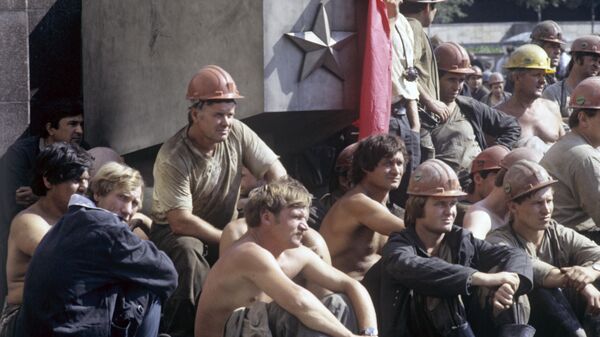 Забастовка шахтеров Донбасса. Забастовка шахтеров Донбасса.