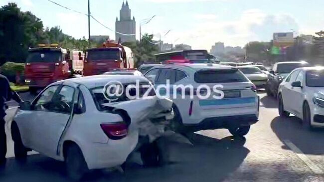 ДТП на Кутузовском проспекте в Москве