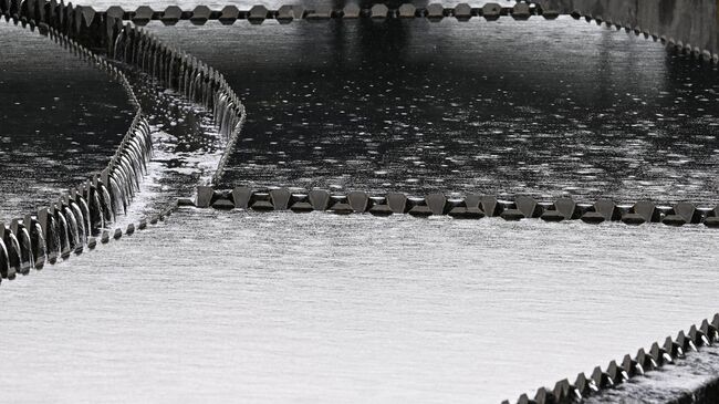 Курьяновские очистные сооружения (КОС) АО Мосводоканал в юго-восточном районе Москвы