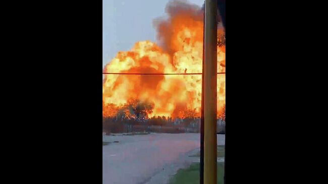 Взрыв на АЗС в Хасавюртовском районе Дагестана