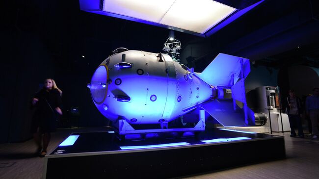 Презентация мультимедийного объекта-инсталляции, имитирующей пульт управления запуском бомбы РДС-1