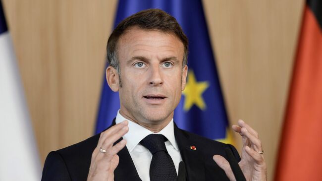 Президент Франции Эммануэль Макрон