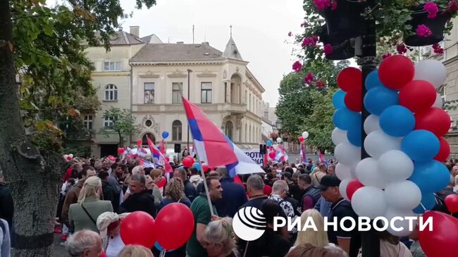Мирные акции граждан против насильственных протестов студентов и сторонников оппозиции 