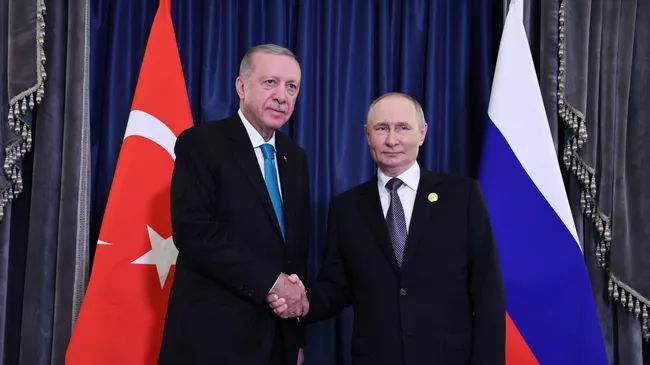 Владимир Путин и Реджеп Тайип Эрдоган