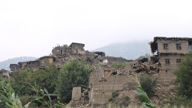 Последствия землетрясения в афганской провинции Кунар