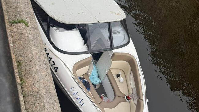 Катер Глория на месте проишествия