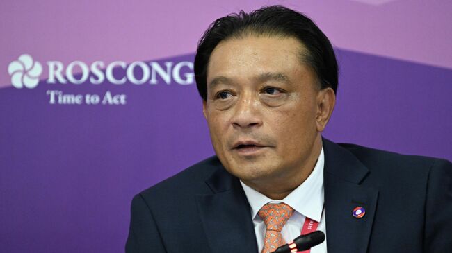 Замглавы МИД Лаосской Народно-Демократической Республики Пхонгсаван Сисулат на ВЭФ-2025