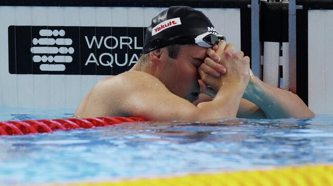 Российский пловец Климент Колесников на чемпионате мира в Сингапуре