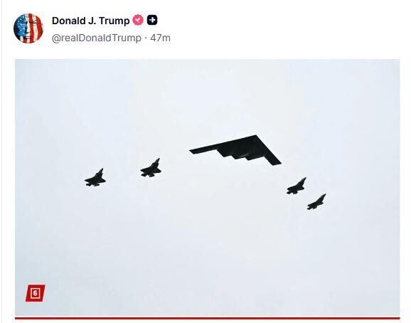 Фото, опубликованное Дональдом Трампом, в соцсети Truth Social