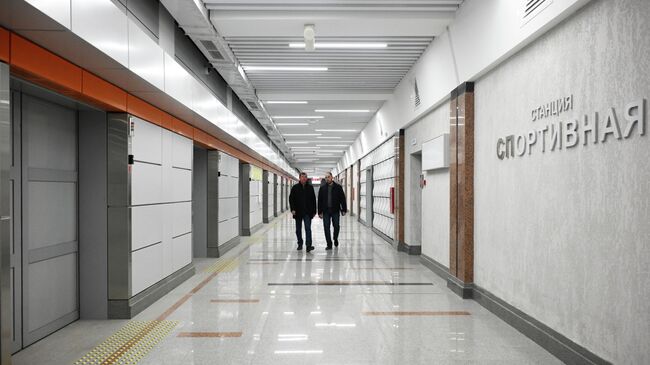 Станция метро Спортивная в Новосибирске