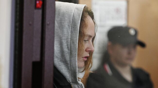 Актриса Аглая Тарасова в Домодедовском суде Московской области