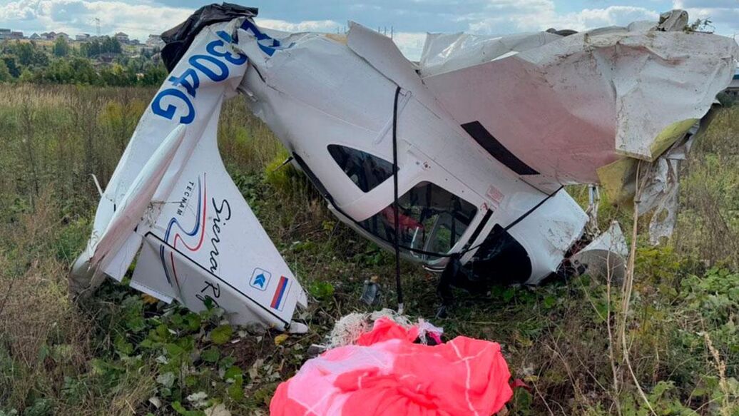 Росавиация назвала вынужденную посадку самолета в Подмосковье аварией