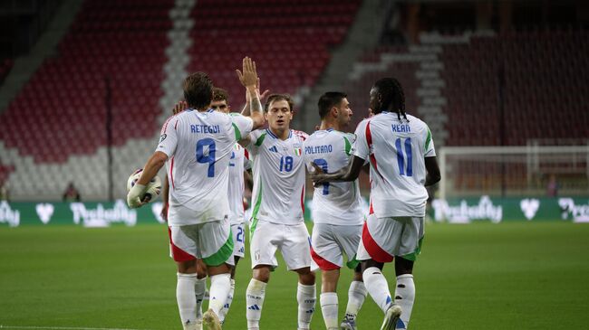 Эпизод матча отбора ЧМ-2026 Израиль - Италия