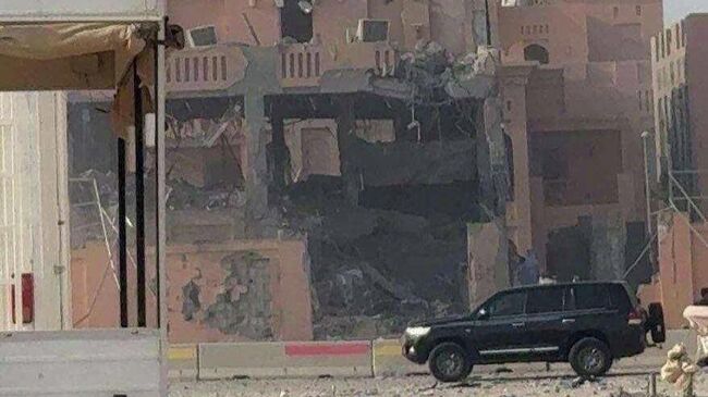 Последствия взрыва в Дохе