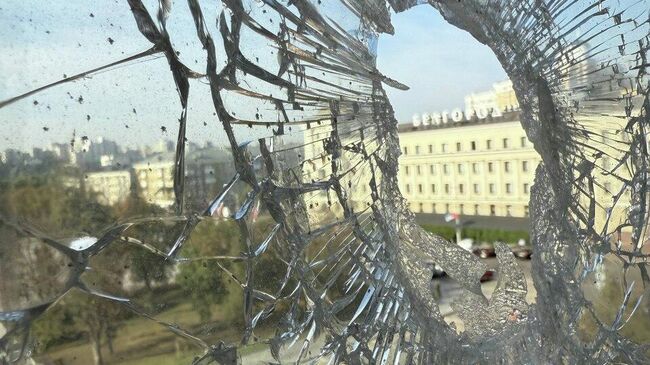 Последствия атаки БПЛА ВСУ по Белгороду