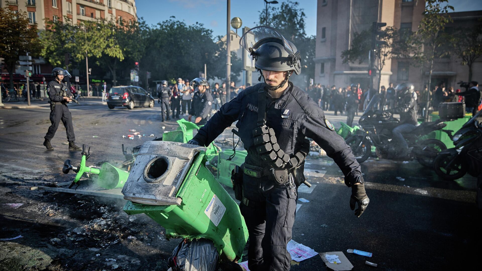 Беспорядки в Париже - РИА Новости, 1920, 10.09.2025