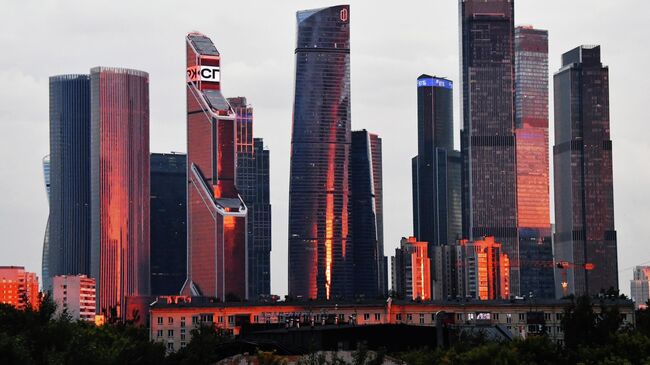 Небоскребы делового центра Москва-сити