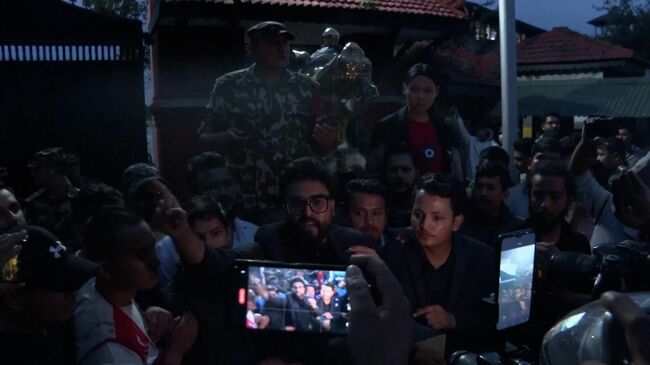 Ночные протесты в Непале