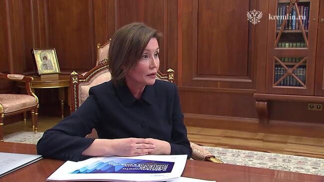 Путин на встрече с генеральным директором Агентства стратегических инициатив Светланой Чупшевой