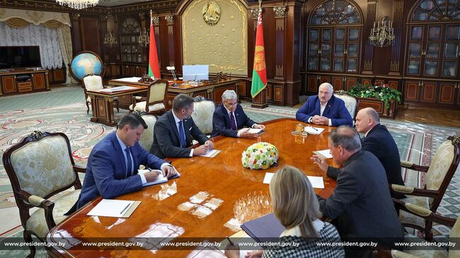 Встреча Александра Лукашенко и Джона Коула