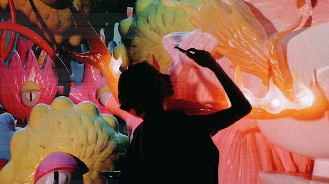 Выставка Звездоцветие на площадке цифрового искусства Коллайдер в Суздале.