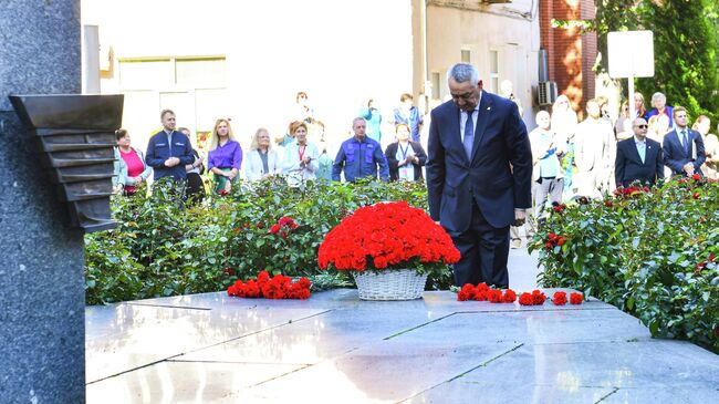 Почтение памяти авиаконструктора Лавочкина в подмосковных Химках