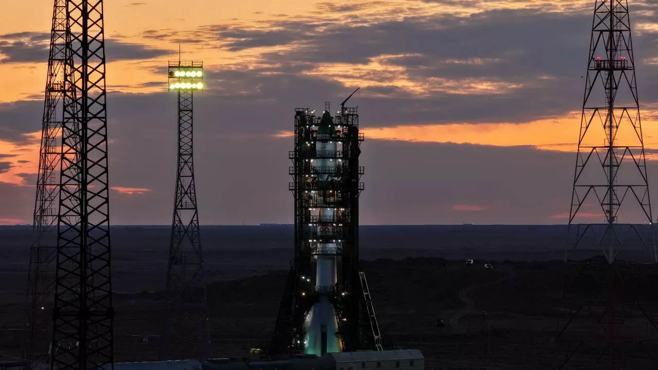 Стартовая площадка космодрома Байконур