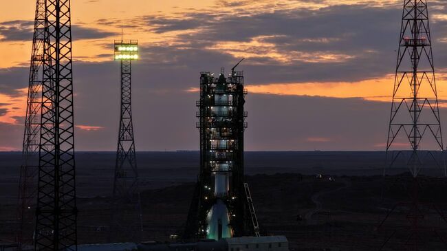 Стартовая площадка космодрома Байконур