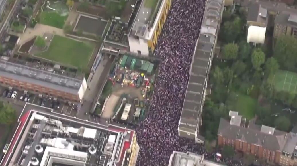 В Лондоне прошла акция против нелегальной миграции