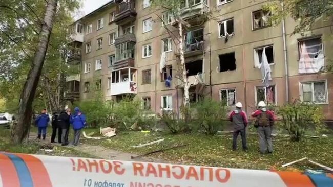 Взрыв газа в жилом доме в Ангарске  Взрыв газа в жилом доме в Ангарске