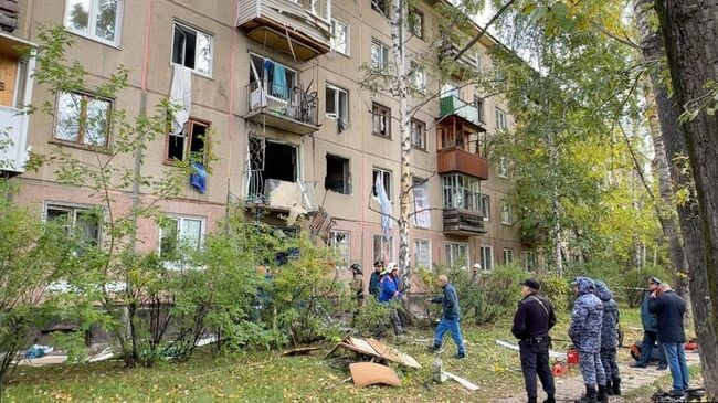 Взрыв газа в жилом доме в Ангарске  Взрыв газа в жилом доме в Ангарске