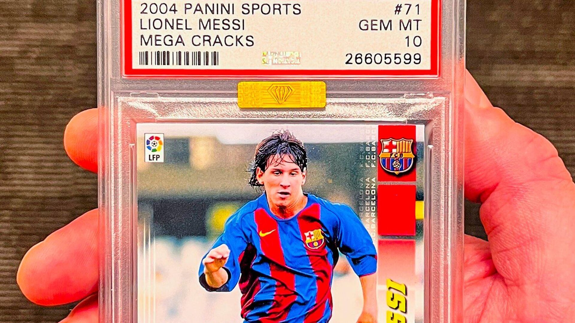 Коллекционная карточка с изображением восьмикратного обладателя Золотого мяча аргентинского футболиста Лионеля Месси - РИА Новости, 1920, 15.09.2025