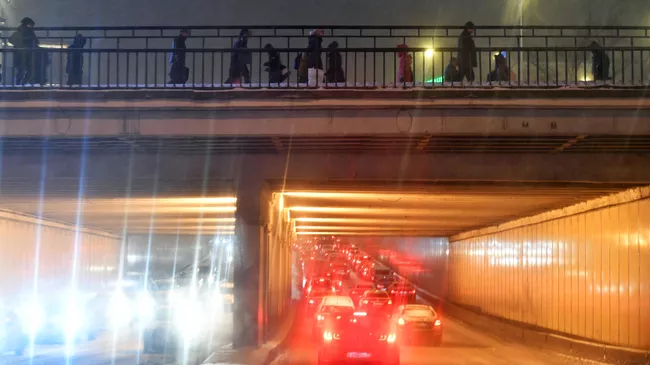 Снегопад в Москве