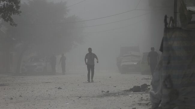 Последствия обстрела Газы