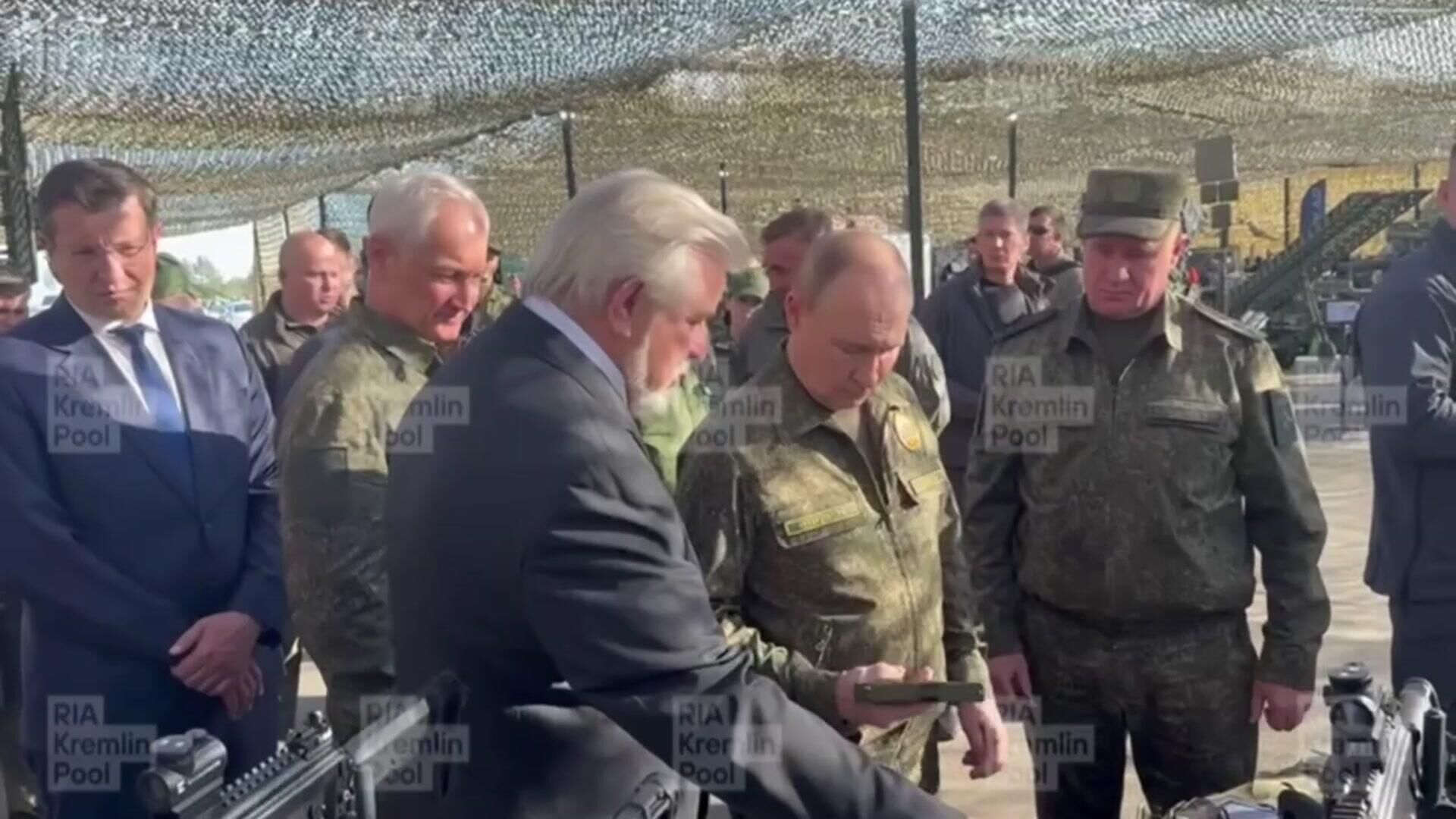 Putin at the Mulino - RIA Novosti Training Ground, 1920, 09/16/2025