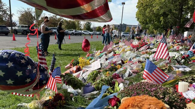 Мемориал на территории Университета долины Юта в память об убитом активисте Чарли Кирке