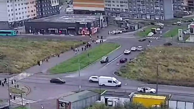 Наезд иномарки на пешеходов в Ленинградской области