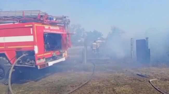 Ликвидация пожара в Каменск-Шахтинске Ростовской области