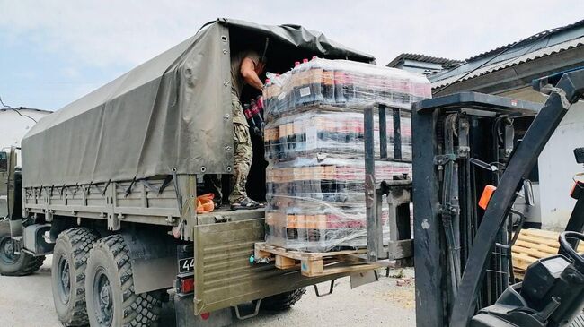 Гумпомощь в зону СВО от Кубанского казачьего войска