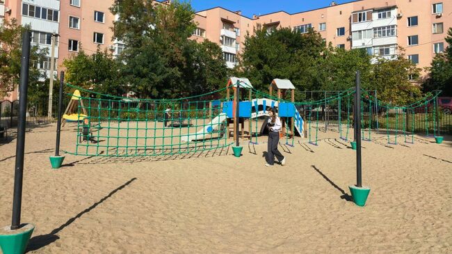 Новая детская площадка в Усть-Донецком районе Ростовской области