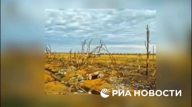 Уничтожение позиций украинских боевиков и грузовика с боеприпасами 