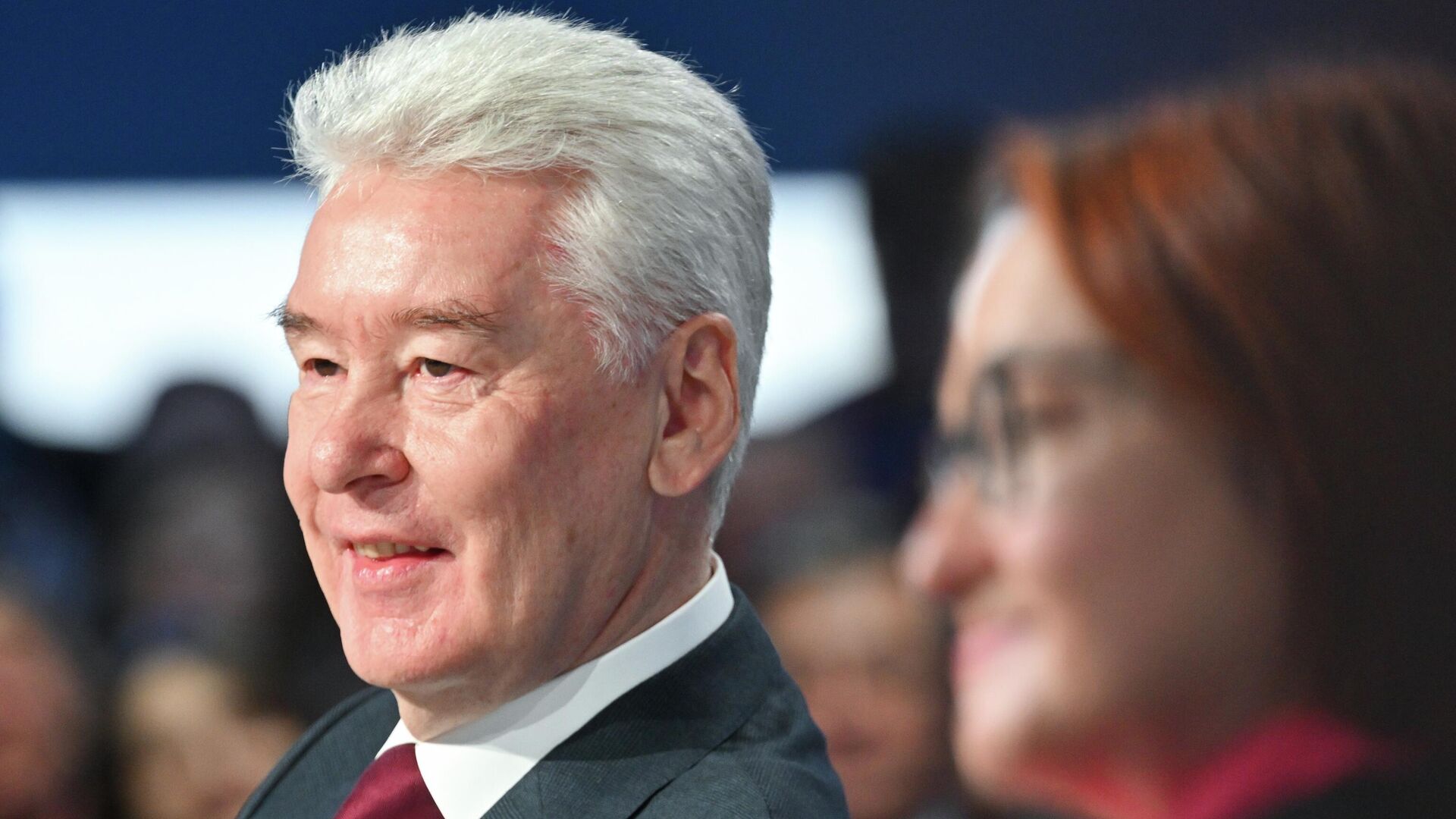 Мэр Москвы Сергей Собянин на пленарном заседании Финансовая система: вызовы и задачи в рамках X Московского финансового форума - РИА Новости, 1920, 18.09.2025