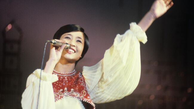 Эстрадная певица Роза Рымбаева, лауреат международного конкурса Золотой Орфей, лауреат премии Ленинского комсомола Казахстана