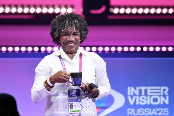 Сулема Иглесиас Саласар (Куба) на жеребьевке участников международного музыкального конкурса Интервидение