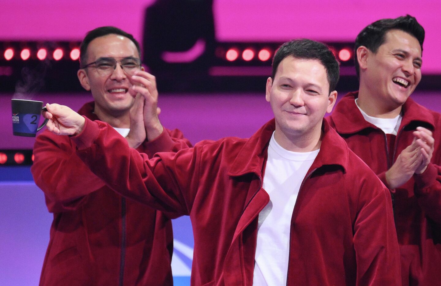 Трио NOMAD (Кыргызстан) на жеребьевке участников международного музыкального конкурса Интервидение