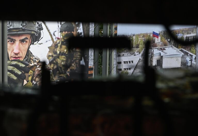 Открытие экспозиции СВО. Zащитники Отечества на открытой площадке Музея Г.О.Р.А. в Парке Победы в Москве