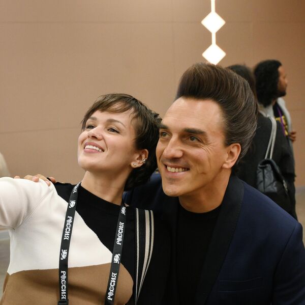 Слободан Тркуля (Сербия) перед началом жеребьевки участников международного музыкального конкурса Интервидение